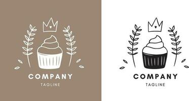 Unternehmen Kuchen zum Geschäft branding und Getränk vektor