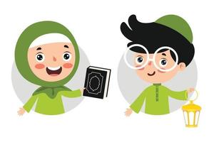 handritad illustration för ramadan kareem och islamisk kultur vektor