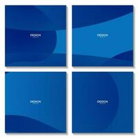 abstrakt mörk blå Vinka färgrik lutning bakgrund för företag finansiera vektor