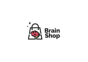 Gesundheit Geschäft Logo Symbol Vektor Illustration mit Gehirn wie Symbol