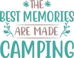 camping citat design vektor