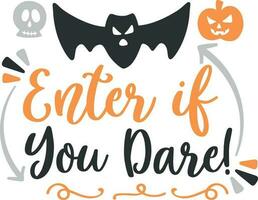 halloween citat vektor design vol-1