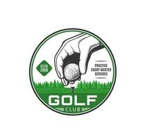 Golf Sport Verein Dienstleistungen Vektor Symbol oder Emblem