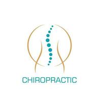 kiropraktik, tillbaka smärta medicinsk terapi ikon vektor