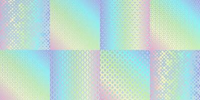 hologram textur mönster, regnbåge folie lutning vektor