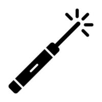 Laser- Stift Glyphe Symbol Design vektor