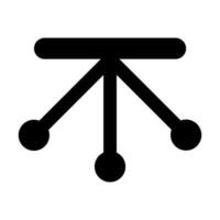 Pendel Glyphe Symbol Design vektor