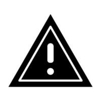varning glyf ikon design vektor