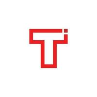 t Logo vecor Brief Schriftart Symbol Design Symbol vektor