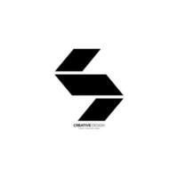 Brief s einzigartig schwarz gestalten Logo. s modern Logo. s Monogramm abstrakt Logo. s Logo vektor