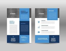 Corporate Business Flyer Design oder Handout und Faltblatt Design oder Marketing Sheet Broschüre Design vektor