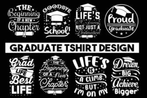 Abschluss T-Shirt Design bündeln, Kindergarten Absolvent Hemd bündeln, Abschluss Geschenk, Kindergarten grad Hemden vektor