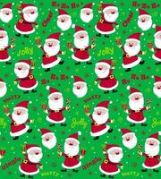 nahtlos Muster von Weihnachten süß Santa claus mit hohoho und lustig Formulierungen- Weihnachten Vektor Illustration