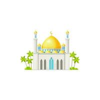 Moschee, Muslim Anbetung Schrein Symbol. Islam Religion vektor