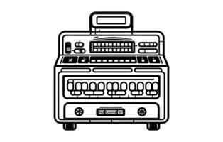 Symbol von Kasse Maschine zum Kassierer Mitarbeiter im Geschäft, Bargeld registrieren Symbol, Bargeld registrieren Apparate, Bargeld registrieren Maschine Symbol Vektor Illustration