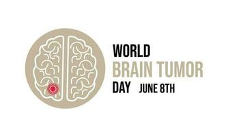 vektor grafisk av värld hjärna tumör dag Bra för värld hjärna tumör dag firande.