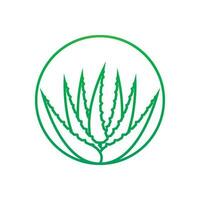 aloe vera logotyp ikon design symbol skönhet vektor