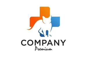 sällskapsdjur logotyp vektor ikon för sällskapsdjur affär eller sällskapsdjur vård och veterinär katt och hund