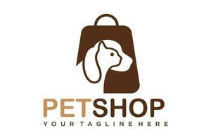 katt affär logotyp design. logotyper kan vara Begagnade för sällskapsdjur vård, klinik och veterinär. vektor