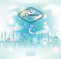 Ramadan Mubarak Vektor-Illustration vektor