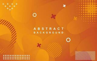 modern abstrakt Hintergrund Design, geometrisch Komposition von Orange Abstufungen und Muster. zum futuristisch Design Plakate vektor