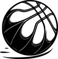 Basketball, schwarz und Weiß Vektor Illustration