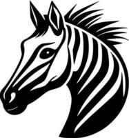 Zebra, schwarz und Weiß Vektor Illustration