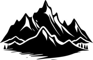 Berge, minimalistisch und einfach Silhouette - - Vektor Illustration