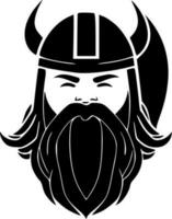 viking - minimalistisk och platt logotyp - vektor illustration