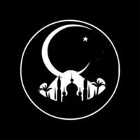 Ramadan, minimalistisch und einfach Silhouette - - Vektor Illustration