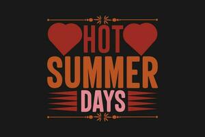 heiß Sommer- Tage vektor
