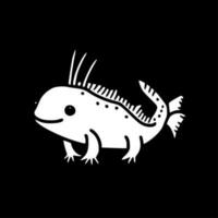 axolotl - minimalistisk och platt logotyp - vektor illustration