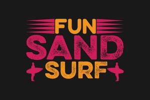 Spaß Sand Surfen vektor