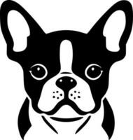 Französisch Bulldogge, minimalistisch und einfach Silhouette - - Vektor Illustration