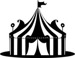 cirkus - minimalistisk och platt logotyp - vektor illustration