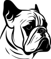 Bulldogge, minimalistisch und einfach Silhouette - - Vektor Illustration