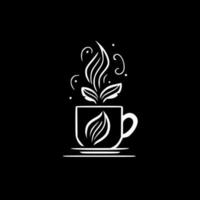 kaffe, minimalistisk och enkel silhuett - vektor illustration