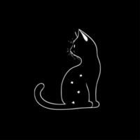 Katze Clip Art, minimalistisch und einfach Silhouette - - Vektor Illustration