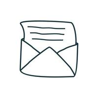 Mail Briefumschlag Symbol Vektor Illustration