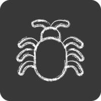 Symbol Software Insekt. geeignet zum Sicherheit Symbol. Kreide Stil. einfach Design editierbar. Design Vorlage Vektor