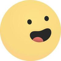 besvärlig emoji uttryckssymbol Lycklig simle vektor