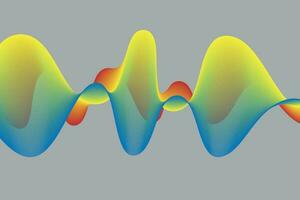 bunt Gradient Welle Linie. Flüssigkeit abstrakt Hintergrund. geeignet zum Landung Seite und Computer Desktop Hintergrund vektor