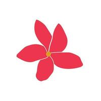 skönhet plumeria ikon blommor design illustration symbol vektor