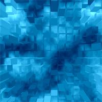 Blå 3D geometrisk bakgrunds illustration vektor