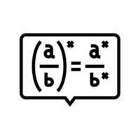 Formel Mathematik Wissenschaft Bildung Farbe Symbol Vektor Illustration