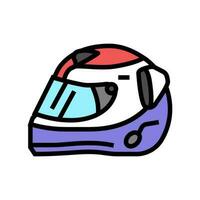 Sport Helm Fahrzeug Auto Farbe Symbol Vektor Illustration