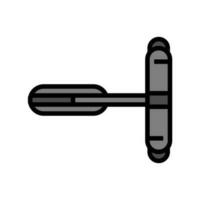 Tür näher Hardware- Möbel passend zu Farbe Symbol Vektor Illustration