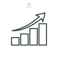 Bar Diagramm Symbol Symbol Vorlage zum Grafik und Netz Design Sammlung Logo Vektor Illustration