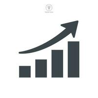 Bar Diagramm Symbol Symbol Vorlage zum Grafik und Netz Design Sammlung Logo Vektor Illustration