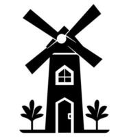 Windmühle Vektor Symbol Webseite ux ui